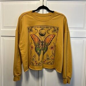 Zoe + Liv  Let The Universe Guide You Lightweight Sweatshirt Size Women’s Large